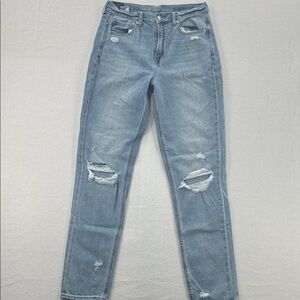 3For$20 American Eagle Outfitters Women's Blue Distressed Jeans size 8